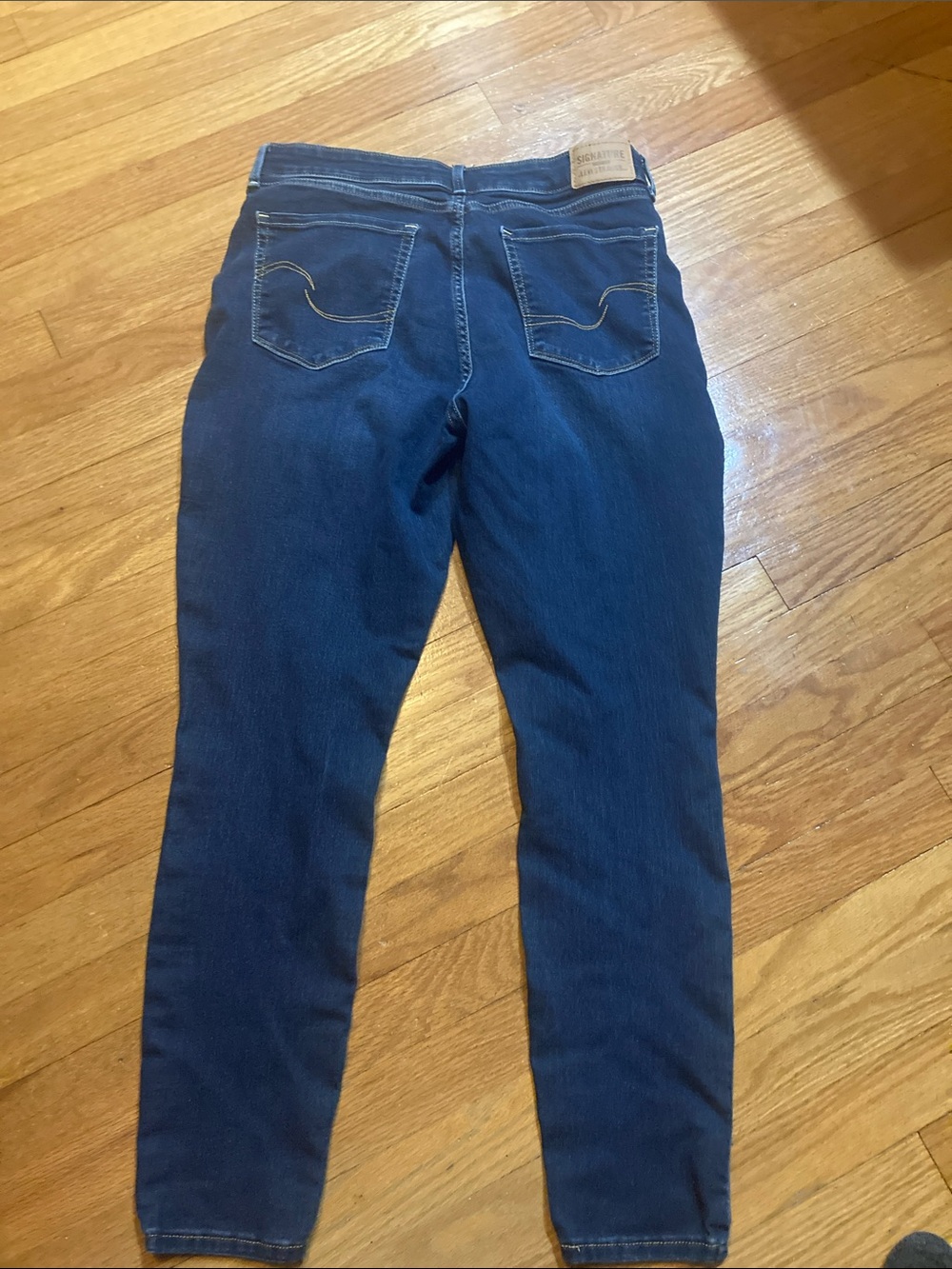 Women's Levi’s signature Dark Blue Stretch Skinny Jeans 32 waist 30 length - Picture 2 of 6